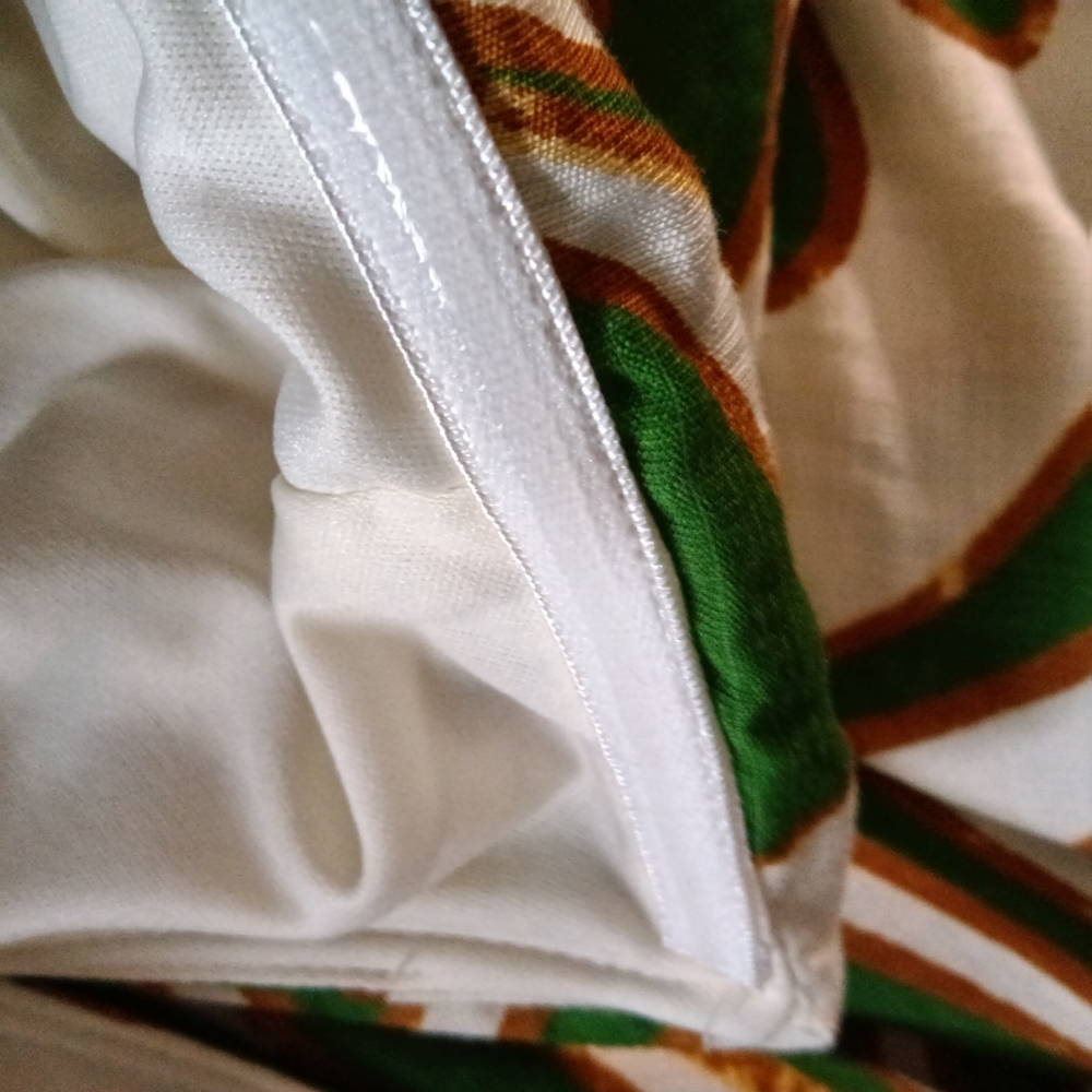 Aakaa Halter Maxi Dress Green & Brown Palm Print Spaghetti Straps Size S NWT - Picture 9 of 15